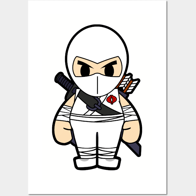 white storm chibi Wall Art by mighty corps studio